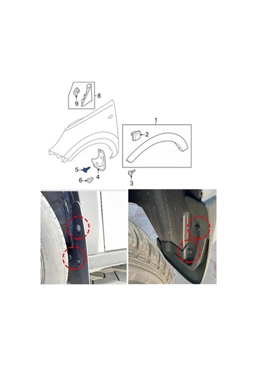 Fobz Araç Vidaları N90974701 Klipsli Tutucu 20 Adet 391712914