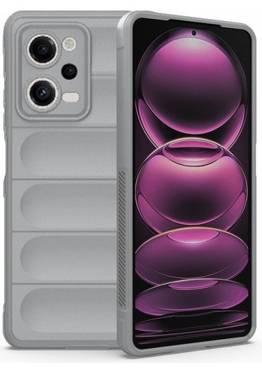 Xiaomi Redmi Not 12 Pro 5g Çin / Not 12 Pro 5g Hız Sihirli Kalkan Tpu Flanel Telefon Kılıfı Gri