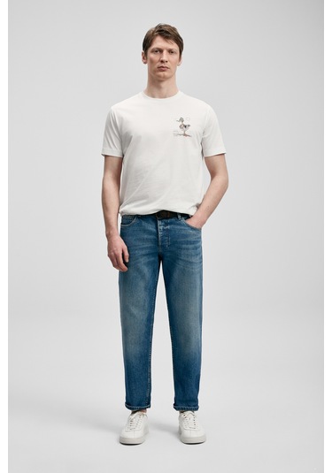Lufian Fınx Modern Grafik T- Shirt Kırık Beyaz Kırık Beyaz 111020313100510