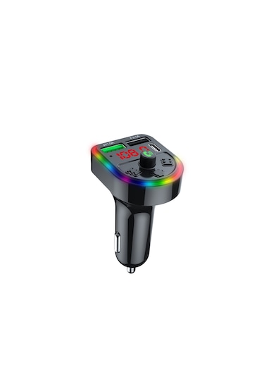 Pl-c16 Bluetooth Araç Kiti Araç Fm Transmitter Şarj Usb Type-c Mp3 Pd Çakmaklık Girişli