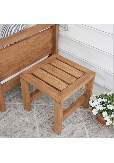 Ahşap Bahçe Sehpası 2094 Kahve