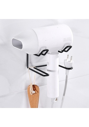 Suntek Saç Kurutma Makinesi Tutucu Banyo Saklama Kutusu Raf