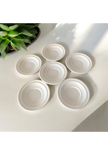 Çay Tabağı-bardak Altlığı-metal Krem Çay Tabağı-paslanmaz K Krem