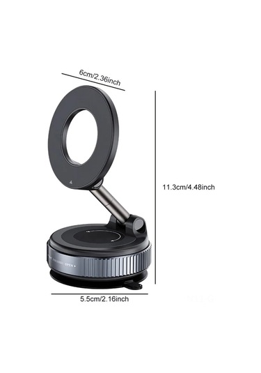 Singree 360 Dönen Manyetik Araç Telefon Tutucu - Ev & Araç Kullanımı Siyah