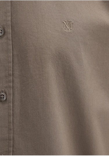 Mavi - Kahverengi Gömlek 0211192-83866 Kahverengi