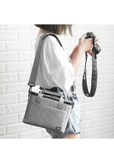 Sones Baona Bn-h001 Dijital Kamera Çantası Gündelik Taşınabilir Kamera Su Geçirmez Çanta, Boyut: Küçük Gri