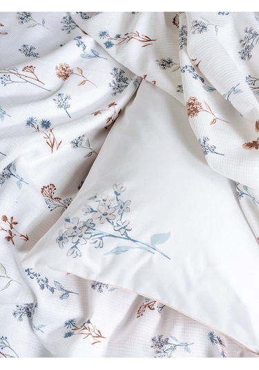 Cotton Box Estiva Tek Kişilik Pike Takımı Brier Somon Somon