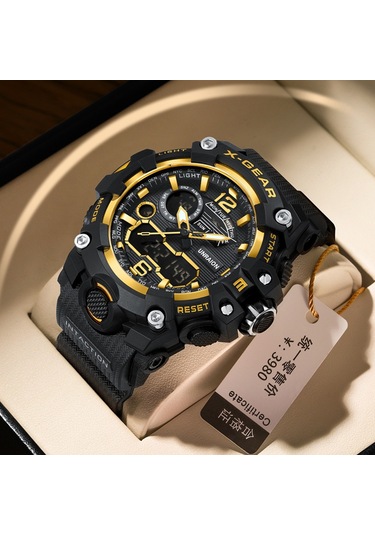 Liangmei Yeni Taktik Erkek Çok Fonksiyonlu Alaşım Askeri Tarzı Siyah