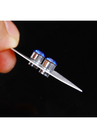 Tenfowee Sağlıklı Manyetik Taşlı 6mm Pembe Çekirdekli Burunsuz Küpe - Kadın Erkekler İçin Saçmağı Saçmağı - Güzellik Ve Bakım Diğer