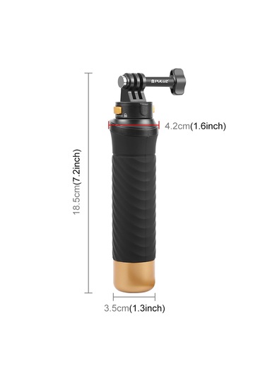 Puluz Hızlı Açılan Yüzer Saplı El Tutamağı Siyah