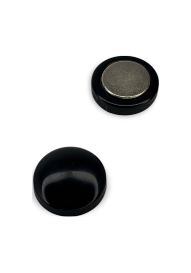 Eşarp Ve Şal Mıknatısı Mermer Siyah - Başörtü Tutucu Kadın Tesettür Aksesuar Mıknatıs Siyah