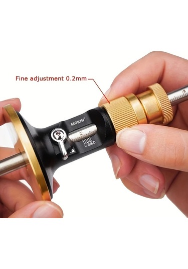 Fochsia Ayarlanabilir Metal Alüminyum Line Scriber Dıy Ve Manuel İşler İçin Paralel Kumpas