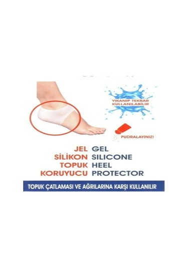 Ozclife Silikon Topuk Gömleği Dikeni Bunyon Çatlak Koruyucu