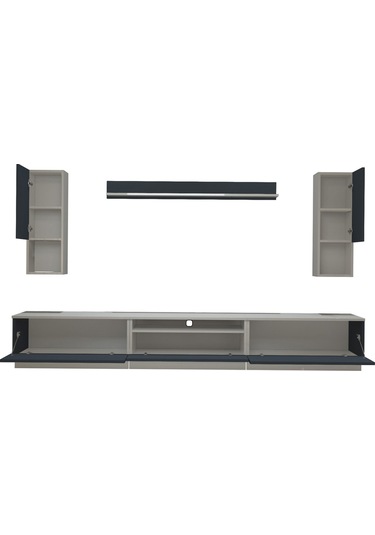 Decoraktiv Trendstyle 270da Mdf Tv Ünitesi Tv Sehpası Beyaz - Antrasit