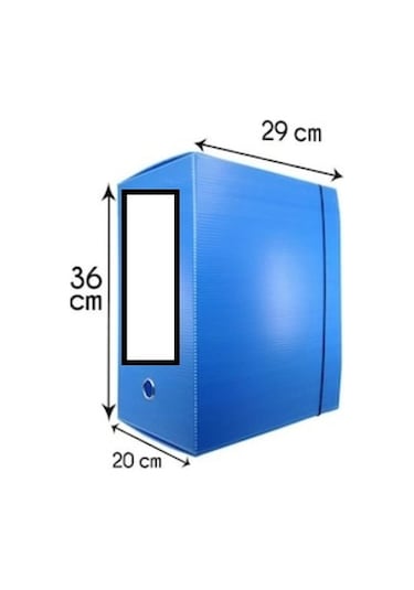 Saraoğlu Arşiv ve Proje Kutusu 29 x 36 x 20 CM Mavi 15 Adet
