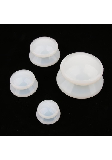 Homyl Kas Eklemi Için 4 Adet Saf Silikon Taşınabilir Beyaz