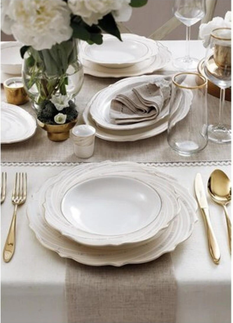 Pierre Cardin Helezone 60 Parça Yemek Takımı Süt Beyazı