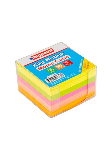 Bigpoint Akrilik Küp Notluk Neon Renkli 8x8cm