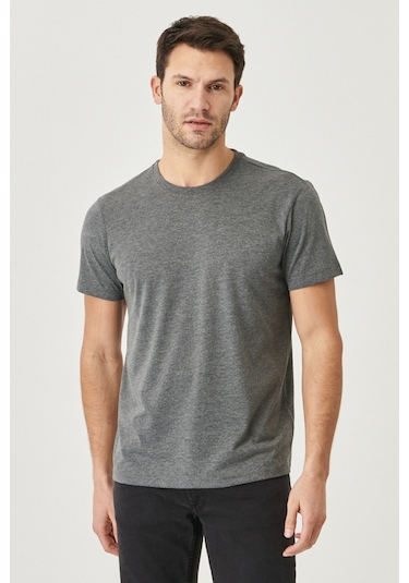 Ac&Co / Altınyıldız Classics 4A4800000001AtrXS Slim Fit Bisiklet Yaka Kısa Kol Pamuklu Erkek Tişört Antrasit Ac&Co / Altınyıldız Classics 4A4800000001AtrXS Slim Fit Bisiklet Yaka Kısa Kol Pamuklu Erkek Tişört Antrasit