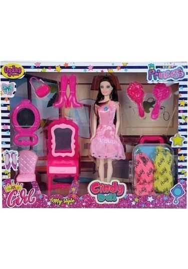 Cındy Doll Dolaplı Makyaj Masalı Bebek