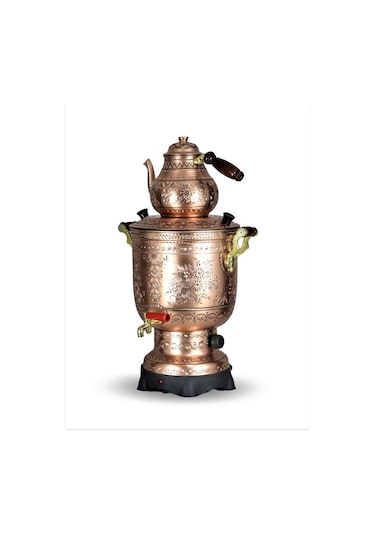 Morya Gül Çiçek Eskitme 5 L Elektrikli Semaver