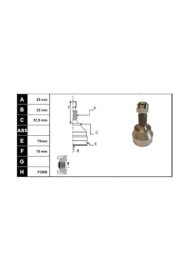 ECOFIX KRL1456ECF Aks Kafası P207P307C4 00- 1,4-1,6-16V Dıåz