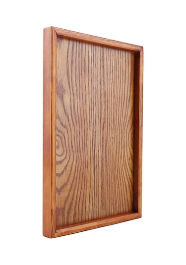 Servis Tepsisi, Dikdörtgen Ahşap Çay Tepsisi Otel Ev Mutfak Tepsileri Atıştırmalık Tepsisi Kahvaltı Tepsisi Gıda Saklama Kabı 30 20cm