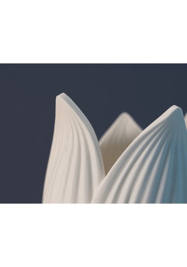 Dekoratif Deniz Kabuğu Görünümlü Vazo, Dekoratif Biblo, Masa Üstü Aksesuar