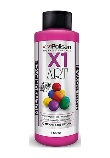 Polisan X1 Art Multisurface Hobi Boyası Fuşya 120 ML