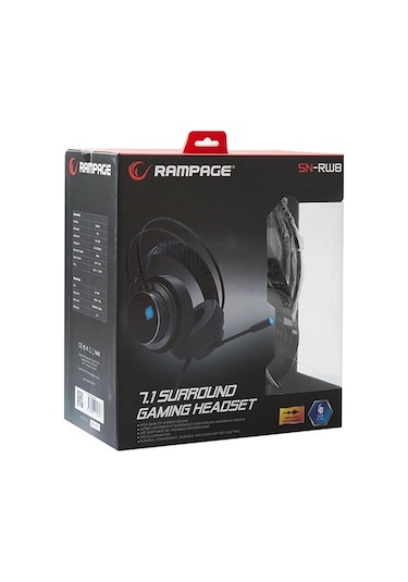 Rampage SN-RW8 Cobra 7.1 Surround Kulak Üstü Oyuncu Kulaklığı