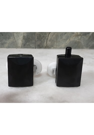 Inventa Siyah Duşakabin Cam Kabin Tekerleği Takım 24 Mm Siyah