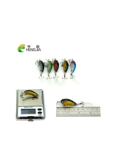 Hengjıa Karışık Balıkçılık Lures Seti Kiti 20 Adet 4 Model Yapay Yem Topwater Popper/crankbait/vıb
