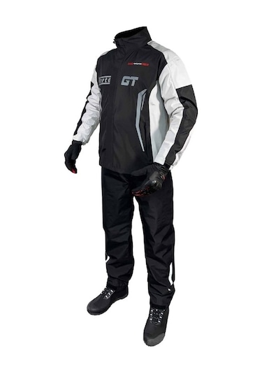 Forte Gt Premium Yağmurluk Takımı Gri Siyah