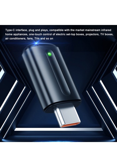 Suofeng Akıllı Telefon Uyumlu Evrensel Uzaktan Kumanda: Tv, Klima, Fan Ve Daha Fazlası İçin Type-c Bağlantılı Mini Kontrol Cihazı