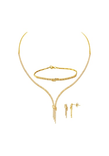 Bilezikci Kemerli Sarkıt Su Yolu Altın Takı Seti