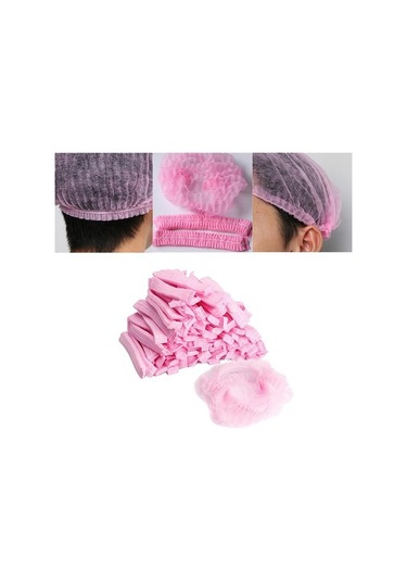 Pazly Tek Suntek Saç Pembe Parça Örtüsü - 100 İp Net Kullanımlık Baş Örtüsü