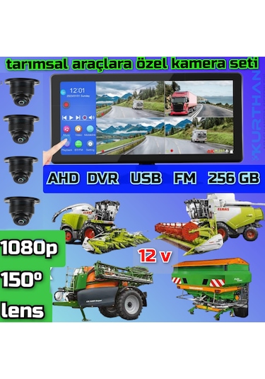 Dokunmatik Dvr Ekran 4 Ad 1080p Ahd 150'' Ultra Mini Kamera 12v
