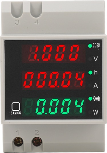 Moveevo Sdm004 Din Raylı Akıllı Enerji Metre: Ac 80-300v 100a, Voltaj/akım/güç/kwh Ölçümü, 1% Doğruluk, Veri Saklama Ve lama Özelliği