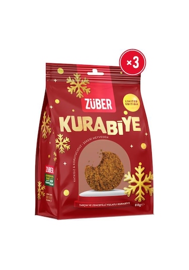 Tarçın Ve Zencefilli Yulaflı Kurabiye 80g X 3 Adet