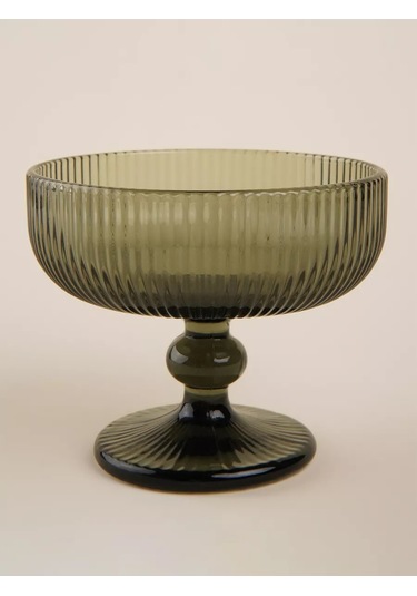 Sl Home Modern Ayaklı Cam Kreme Lüks 300 Ml, Grafit 239405392