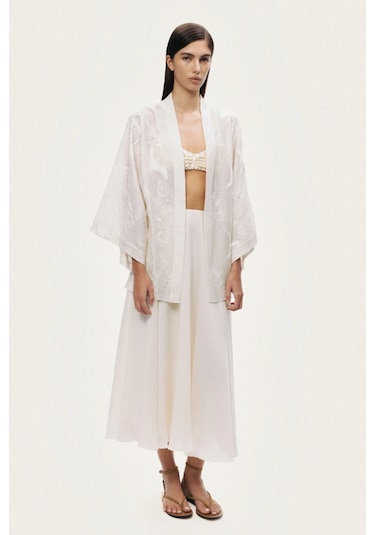 N26yn11149 Nocturne Kimono Ekru