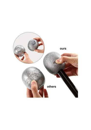 Willowhaven Parlak Mikrofon Aksesuarı - Pil Gerekmez, Dayanıklı Plastik, Parti Ve Sahne Şovları İçin Silvery Gümüşi