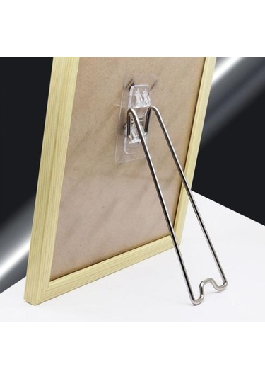 1 Takım Güvenilir Fotoğraf Çerçevesi Standı İz Yok Masaüstü Resim Braketi M