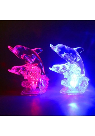 Sevimli Yunus 7 Renk Led Gece Lambası Dekorasyon Gece Lambası Çocuklar Çocuklar Hediye