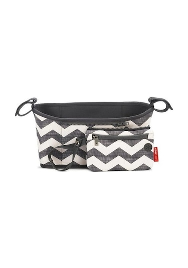 Didadodo Dinosaurs - Bebek Arabası Düzenleyici Çanta Gri Altın, Renkli Desenli Altın