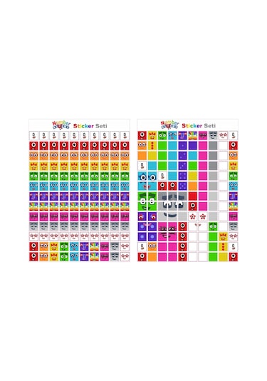 Number Blocks Matematik Eğitici Birim Küp Snapcubes /0-10 Sticker 260 Pcs