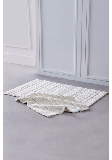 Doquhome Pera Banyo Paspası Krem 60x100cm Krem