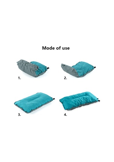 Şişme Sünger Yastık Kamp Seyahat Yastık Kumaş + Tpu Kafa Dayanağı Yastık 001