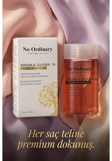 Premium Argan & Jojoba Içerikli Doğal Saç Bakım Yağı & Serum 100ml