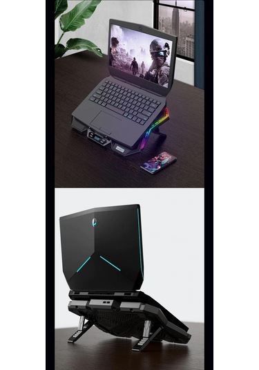 Coolcold Led K40 6 Fanlı 17 Inç Rgb Laptop Notebook Soğutucu Stan